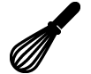 An illustration of a whisk