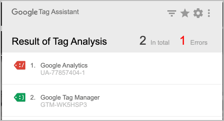 Google Tag Assistant