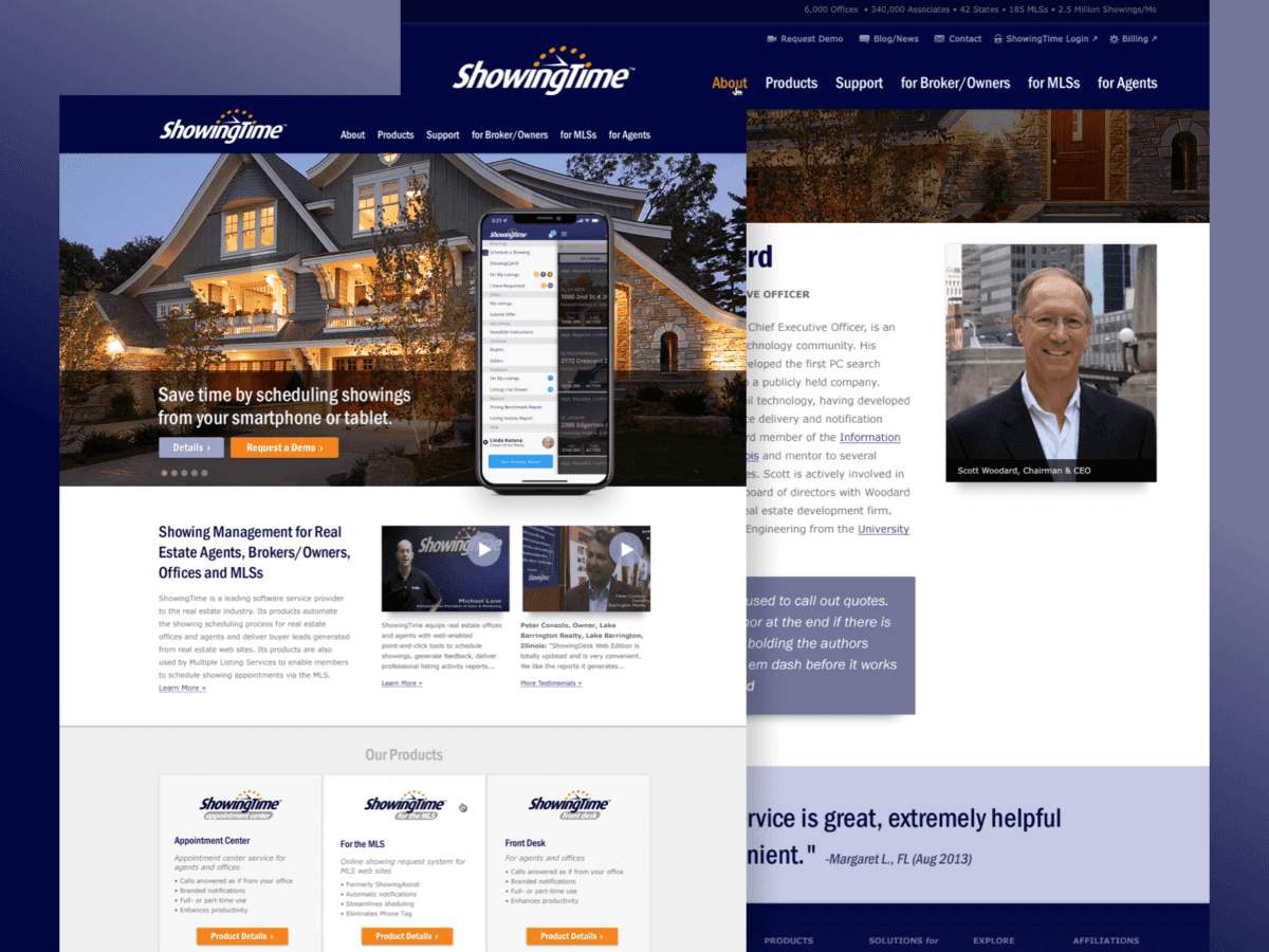 ShowingTime Website Redesign Case Study