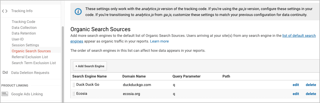 how to customize referral sources in google analytics