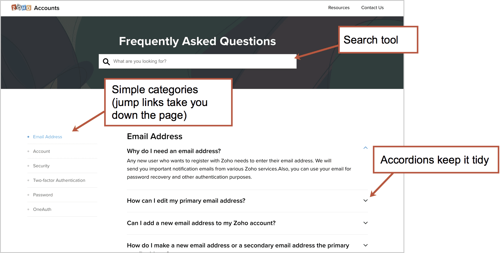 How To Design A Better Faq Page 5 Best Practices Seo Ideas And Examples Orbit Media Studios