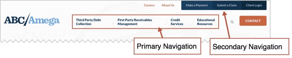 Abc Secondary Navigation