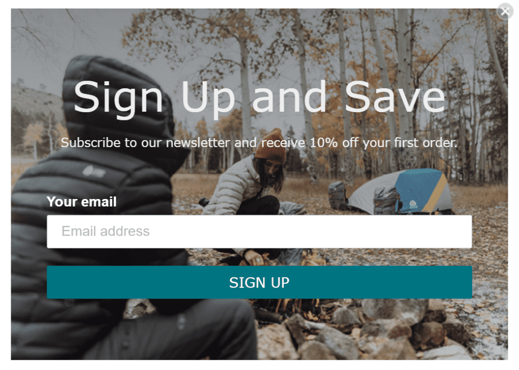 Sign Up Save