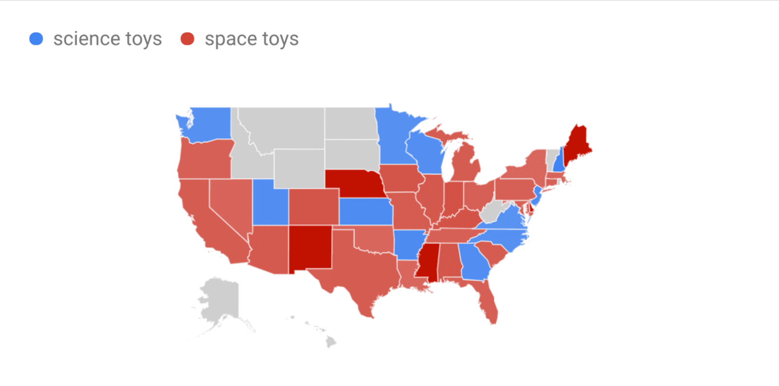 Google Trends Science Toys