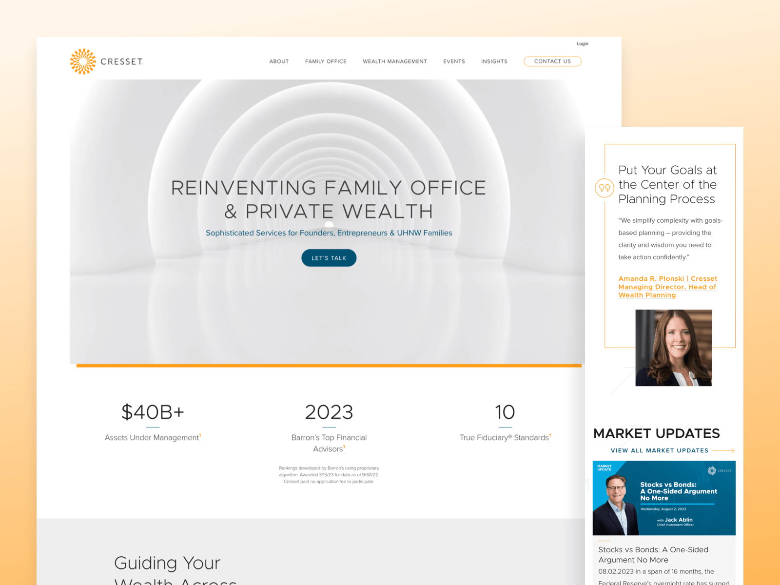 Cresset Partners Website Redesign Case Study | Orbit Media