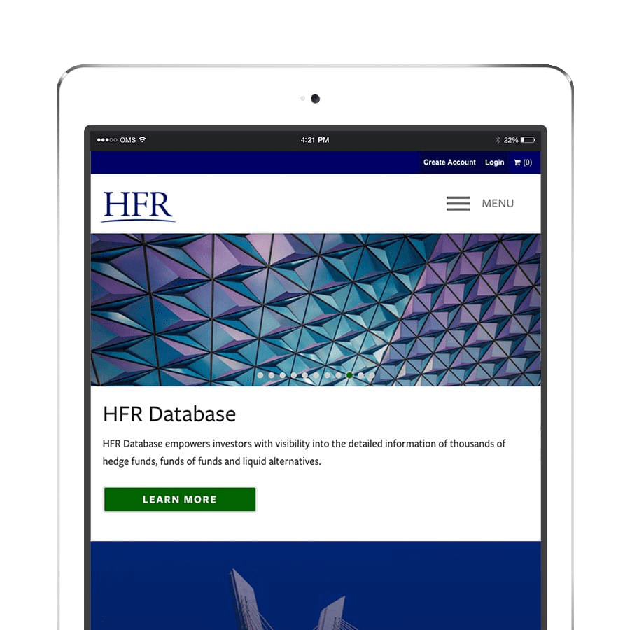 bank website design on mobile device