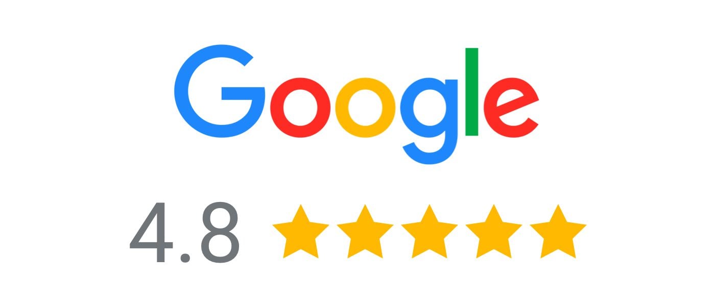 Google review badge 4.9 stars