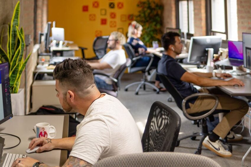 The shopify design team working