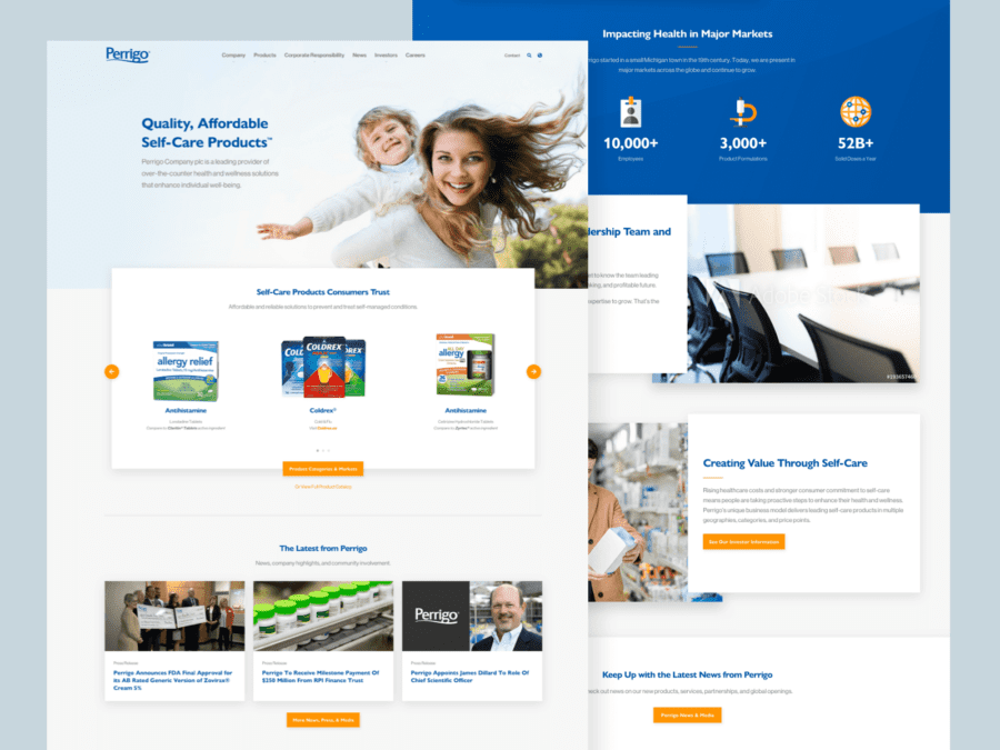 Consumer Products Web Design