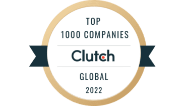 Clutch Badge for Top 1,000 Company, Global 2023