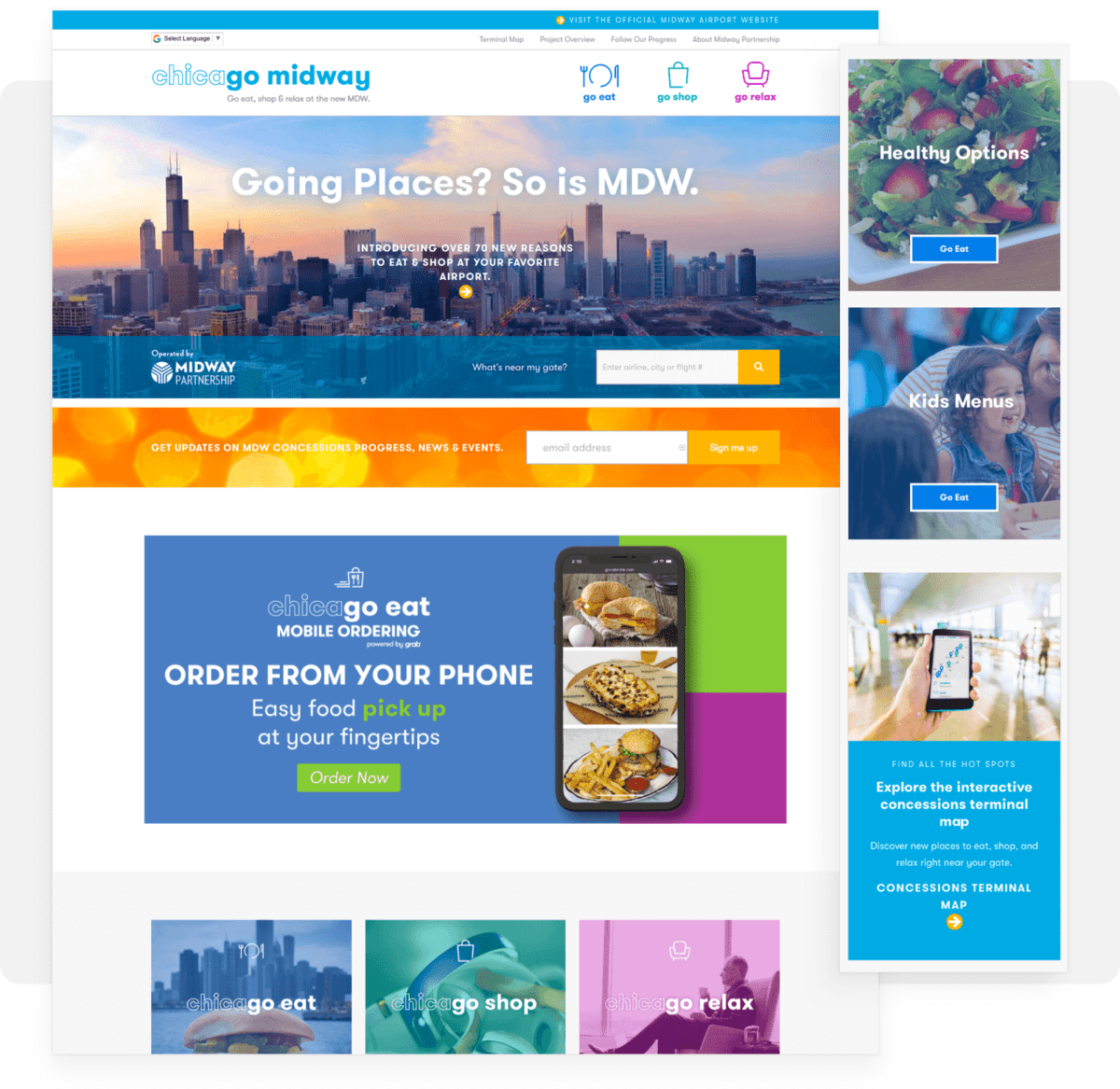 Desktop and Mobile Screenshot for Midway Partnership website