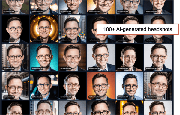 100+ AI generated profile pics of Andy, the author