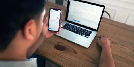 mobile web designer at work