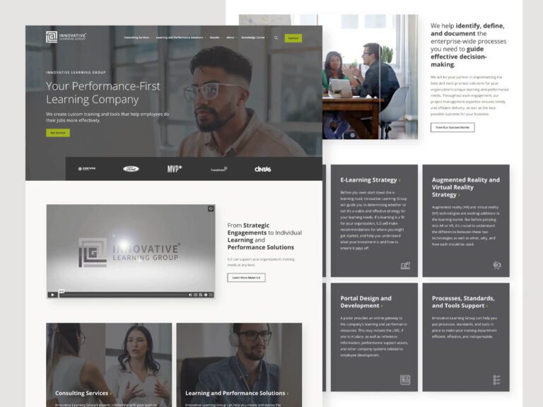 Innovative learning group web design orbit media