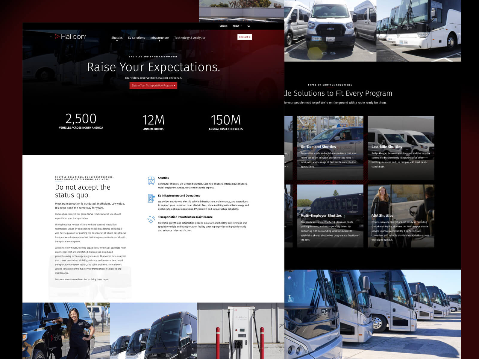 Hallcon Transportation Web Design | Orbit Media