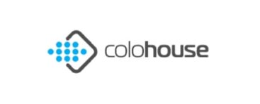 Colohouse logo with a blue diamond-shaped design containing dots on the left and the company name in gray lowercase letters on the right.