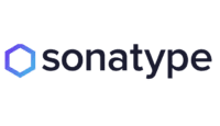 The image displays the Sonatype logo, featuring a hexagon shape next to the text "sonatype" in lowercase letters.