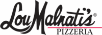 Lou Malnati's Pizzeria logo with black script and bold text, featuring a red underline beneath the word "Pizzeria.