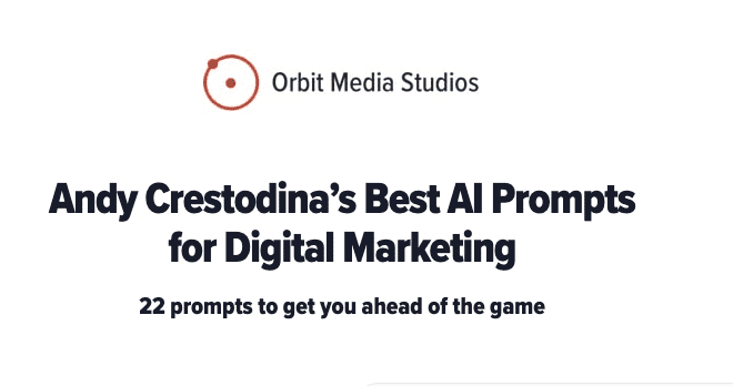 22 suggerimenti sull’intelligenza artificiale che funzionano davvero (da 24 anni di esperienza nel marketing digitale) 22 suggerimenti sull’intelligenza artificiale che funzionano davvero (da 24 anni di esperienza nel marketing digitale)